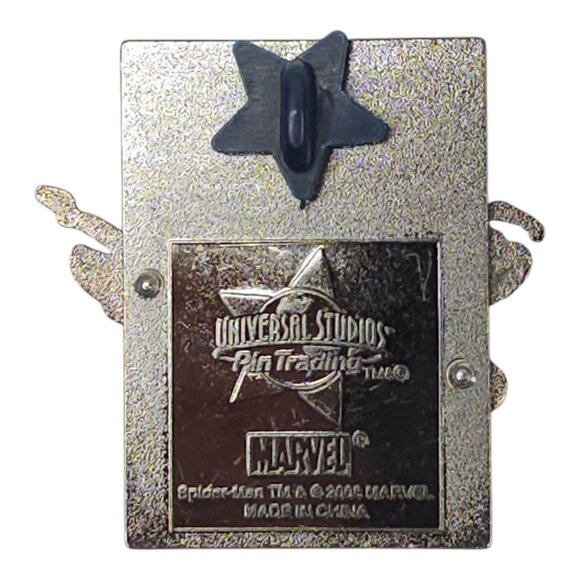 Universal Studios Pin Trading 2008 Spider-Man VS Rhino Enamel 3-D Pin Pinback - Picture 2 of 12